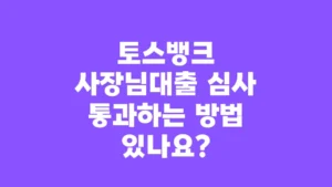 토스뱅크_사장님대출_심사_통과하는_방법_있나요