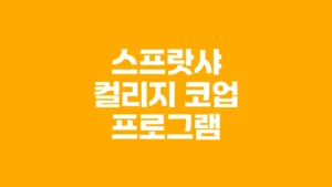 스프랏샤_컬리지_코업_프로그램